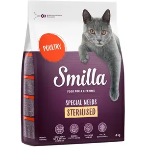 4kg Adult Sterilised Smilla - Croquettes pour chat pas cher