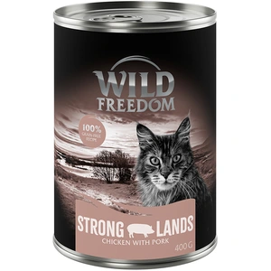 Wild Freedom Adult 6 x 400 g pour chat - Strong Lands - poulet, porc pas cher