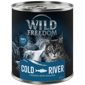 Wild Freedom Adult 6 x 800 g pour chat - Cold River - colin, poulet pas cher