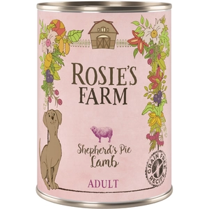 6x400g Rosie's Farm Adult agneau - Pâtée pour chien pas cher