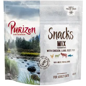 40g Mix sans céréales Purizon Friandises pour chat : -20 % !Vendu parzooplus