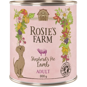 6x800g Rosie's Farm Adult agneau - Pâtée pour chienVendu parzooplus