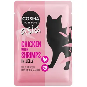 6x100g poulet / crevettes Cosma - Nourriture pour Chat pas cher
