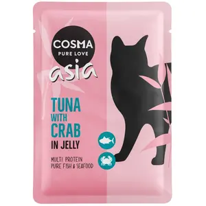 6x100g thon / crabe Cosma - Nourriture pour Chat pas cher