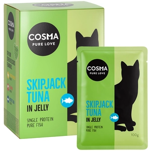 6x100g Cosma Original en gelée thon Skipjack - Pâtée pour chat pas cher