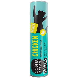 26g Cosma Snackies Minis Friandises lyophilisées poulet - Friandises pour chat pas cher