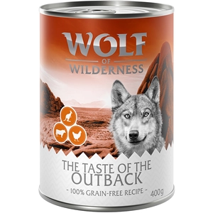 6x400g The Taste Of The Outback Wolf of Wilderness - Pâtée pour chienVendu parzooplus