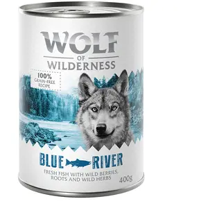 6x400g Blue River, poisson Wolf of Wilderness - Pâtée pour chienVendu parzooplus