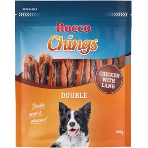 200g Rocco Chings Double poulet, agneau - Friandises pour chien pas cher