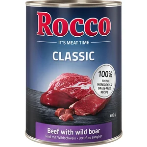 6x400g Rocco Classic boeuf, sanglier - Pâtée pour chienVendu parzooplus