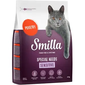 4kg Smilla Adult Sensitive sans céréales - Croquettes pour chat pas cher