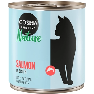 6x280g Cosma Nature saumon - Pâtée pour chat pas cher
