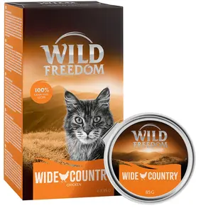 6x85g Adult Wide Country pur poulet Wild Freedom - Pâtée pour chat pas cher