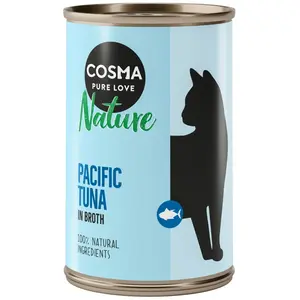 Cosma Nature 6 x 140 g pour chat - thon du Pacifique pas cher