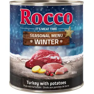 6x800g Édition limitée Rocco Menu d'hiver boeuf, dinde, pommes de terr... pas cher