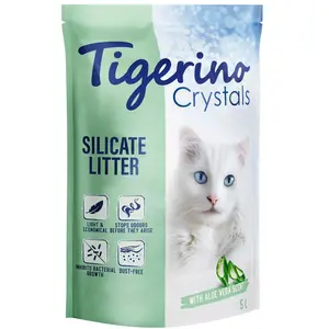 Offre d'essai : Litière Tigerino Crystals 5 L - Aloe Vera pas cher