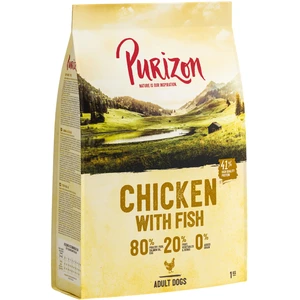 1kg Adult poisson - sans céréales Purizon croquettes pour chien à prix avantageux ! pas cher