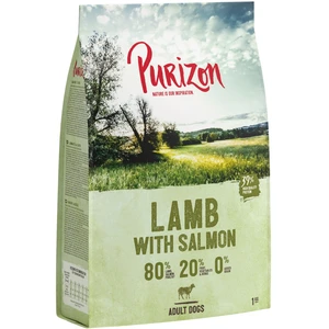 1kg Adult agneau, saumon - sans céréales Purizon croquettes pour chien à prix avantageux ! pas cher