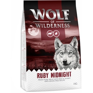 1kg Wolf of Wilderness Ruby Midnight boeuf, lapin - Croquettes pour chien pas cher