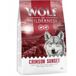 1kg Wolf of Wilderness Crimson Sunset agneau chèvre - Croquettes pour chienVendu parzooplus
