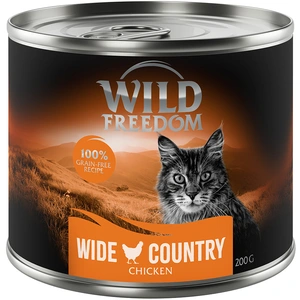 6x200g Adult : Wide Country - pur poulet Wild Freedom nourriture humide pour chat pas cher