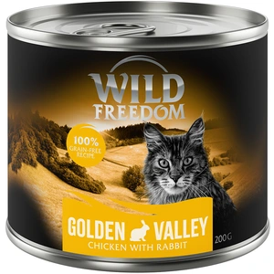 6x200g Adult : Golden Valley - lapin, poulet Wild Freedom nourriture humide pour chat pas cher