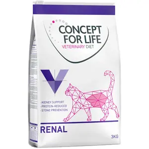 3kg Veterinary Diet Renal Concept for Life VET - Croquettes pour chat pas cher