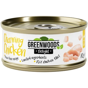 Greenwoods Delight filet de poulet pour chat 6 x 70 g pas cher