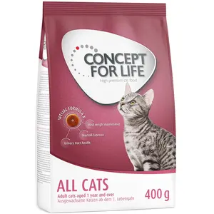 400g All Cats Concept for Life Croquettes pour chat pas cher