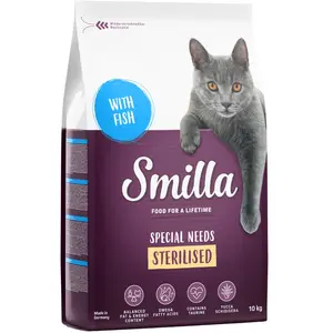 10kg Adult Sterilised poisson Smilla croquettes pour chat pas cher