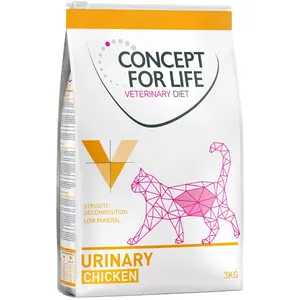 3kg Urinary Concept for Life VET - Croquettes pour chat pas cher