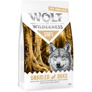 1kg Soft Gnarled Oaks poulet, lapin Wolf of Wilderness - Croquettes po...Vendu parzooplus