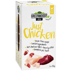 Greenwoods Joy filet de poulet pour chat 6 x 85 g pas cher