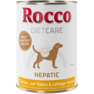6x400g Rocco Diet Care Hepatic poulet, flocons d'avoine - Pâtée pour c... pas cher