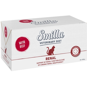 8 x 100g Smilla Veterinary Diet Renal Rind pas cher