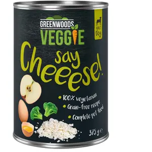 6x375g Greenwoods Veggie fromage cottage, oeufs, pommes, brocolis - Pâtée pour chien pas cher