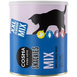 160g XXL Mix 4 saveurs Cosma Snackies & XXL Friandises lyophilisées pour chat pas cher