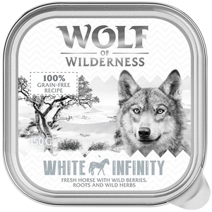 6x150g Wolf of Wilderness Adult White Infinity cheval - Pâtée pour chi... pas cher