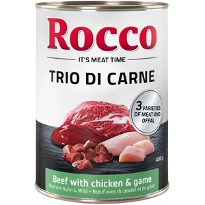 Rocco Classic Trio de viandes 6 x 400 g pour chien - boeuf, poulet, gi... pas cher