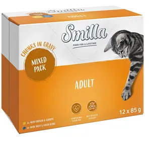 Smilla Adult Bouchées aux légumes 12 x 85 g pour chat - lot mixte pas cher