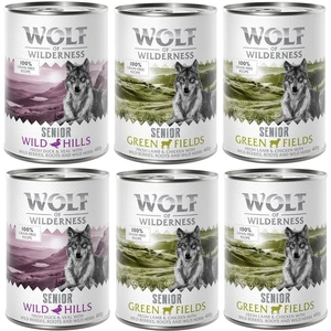 Wolf of Wilderness Senior 6 x 400 g pour chien - Lot mixte : agneau & ...Vendu parzooplus
