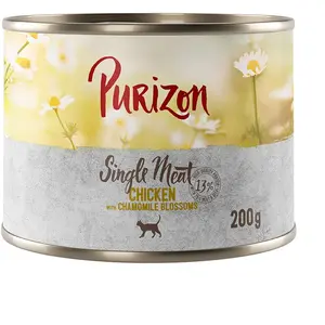 Purizon Adult 200 g pour chat - Single Meat poulet, fleurs de camomille pas cher