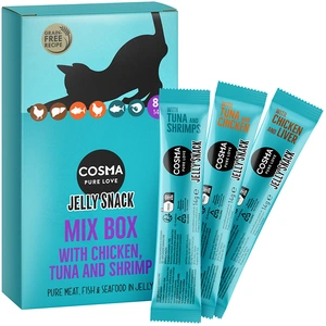 8x14g Cosma Jelly Snack lot mixte II pas cher