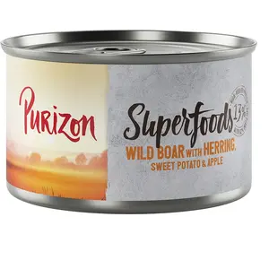 Purizon Superfoods 6 x 140 g pour chien - sanglier, hareng, patates do... pas cher