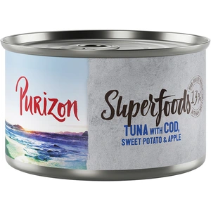 Purizon Superfoods 6 x 140 g pour chien - thon, cabillaud, patates dou... pas cher
