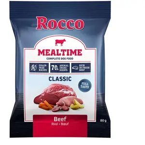 Rocco Mealtime boeuf pour chien 80 gVendu parzooplus