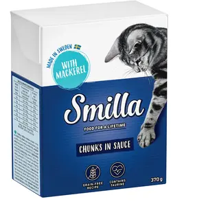 Smilla Bouchées en sauce 6 x 370 g pour chat - maquereau pas cher