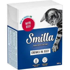 Smilla Bouchées en gelée 6 x 380 g pour chat - boeuf pas cher