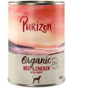 400g Purizon Adult boeuf bio, poulet bio - Pâtée pour chienVendu parzooplus