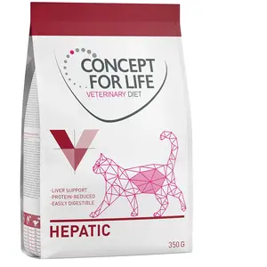 350g Hepatic Veterinary Diet Concept for Life croquettes pour chatVendu parzooplus